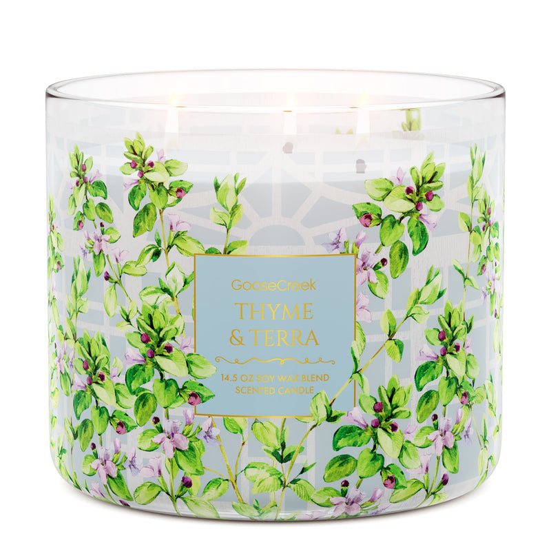 Thyme & Terra 3-Wick Candle (S62UX)